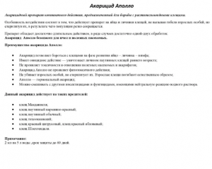 Инсектицид Аполло 10 мл